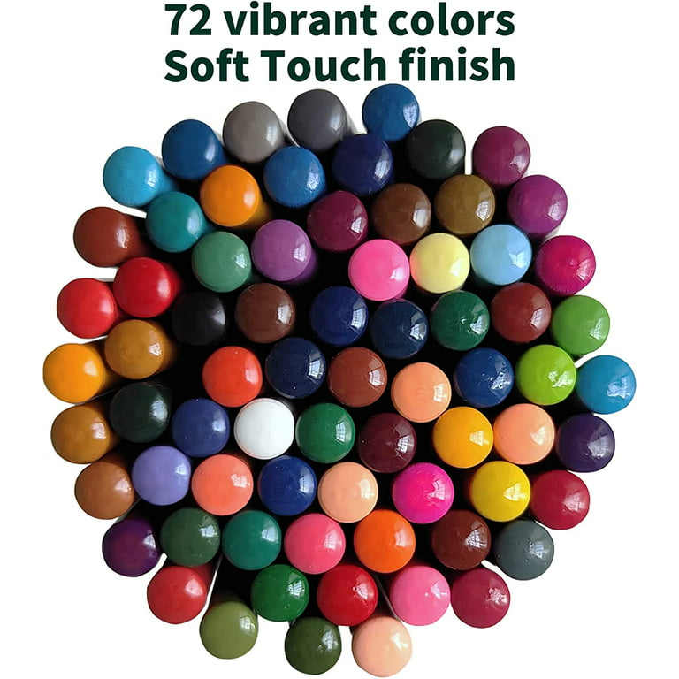 72 Count Colored Pencils for Adult Coloring Books, Soft Core,Ideal for  Drawing Blending Shading,Color Pencils Set Gift for Adults Kids Beginners