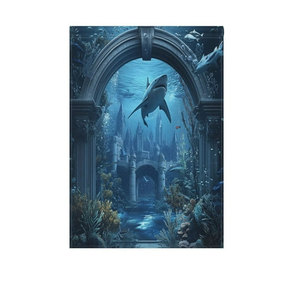 Undersea Fantasy World Garden Flag Double Sided Outdoor Banners Yard Flags for Garden Home Holiday Decorations