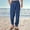 01 Blue, variant on Awdenio Pants for Men High Waisted Wide Leg Capri Elastic Waist Casual Beach Flowy Cropped Summer Capris Pants