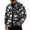 Black, variant on Autumn Mens Halloween Skull Bat Trucker Jacket Long Sleeve Snap Front Loose Fit Halloween Weekend Gathering Outerwear Purple 2XL