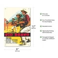 thumbnail image 2 of Rio Bravo - Directed by Howard Hawks - Vintage Film Movie Poster c.1959 - 8 x 12 inch Vintage Wood Art Sign, 2 of 4