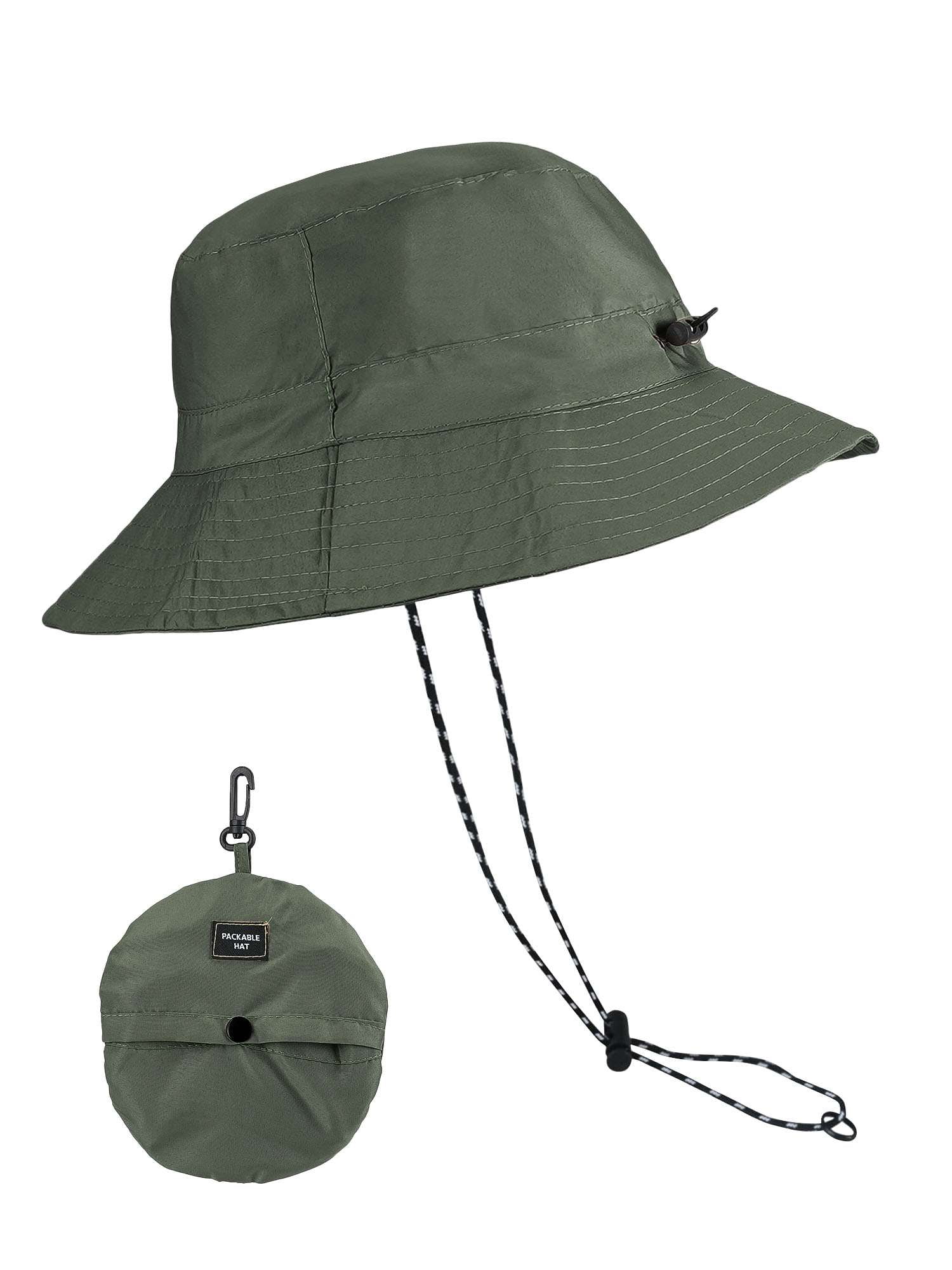 Falari Bucket Hat, 100% Cotton, Packable and Foldable, Red, Summer
