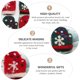 thumbnail image 5 of 5PCS Navidad Fieltro Broches Guantes de dibujos animados Broche Pinzas para el pecho de dibujos animados (colores aleatorios), 5 of 5