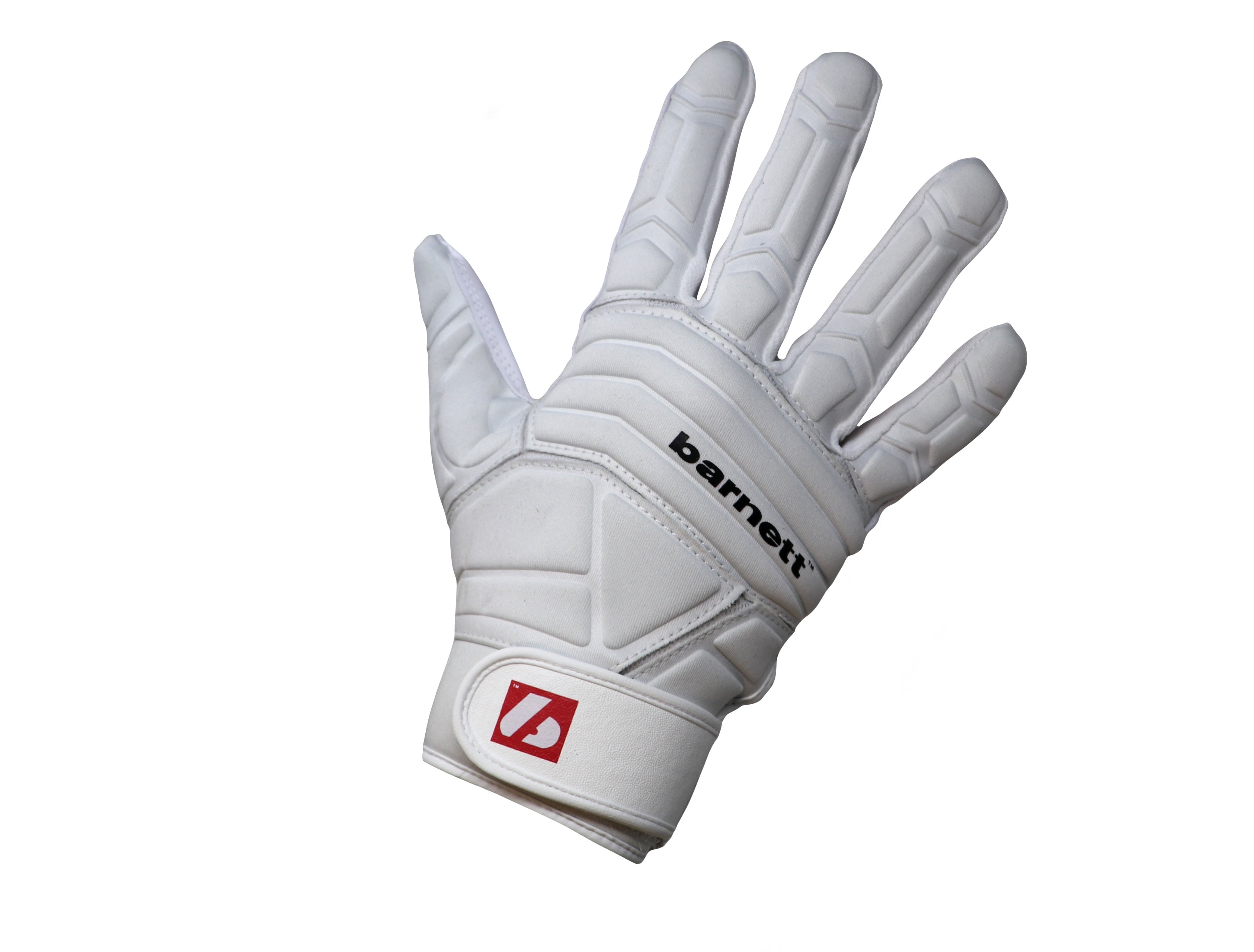 Barnett FLG-03 Exceptional Linemen Gloves, OL,DL, White, 2XL