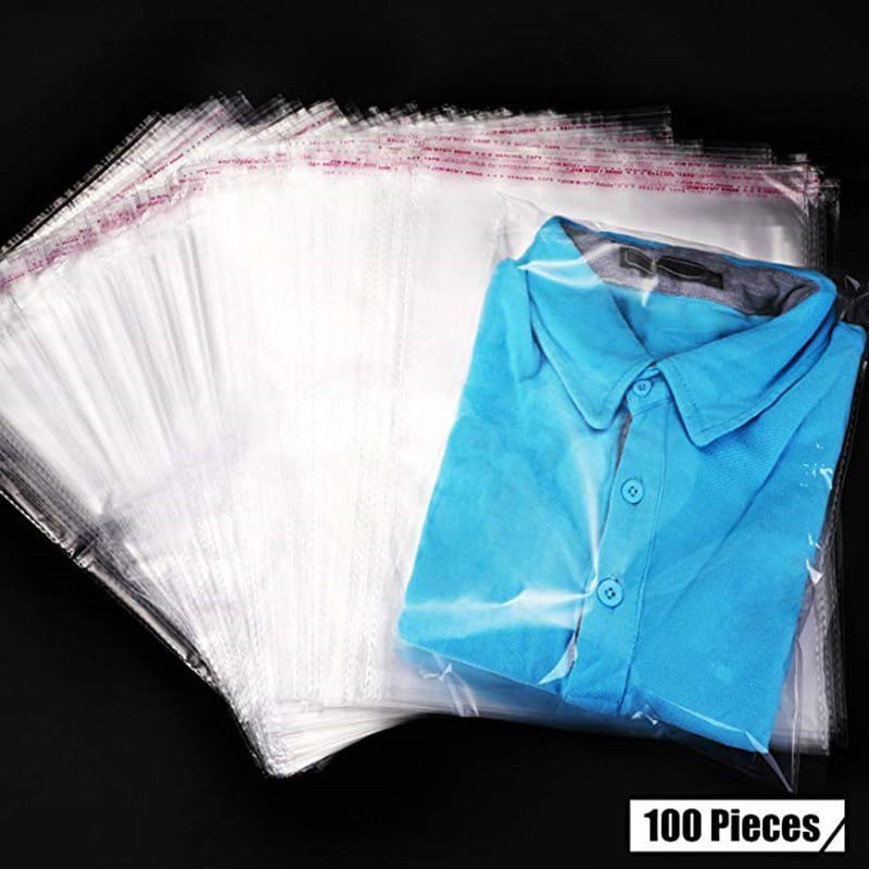 Clear Resealable Recloseable Self Adhesive Cello Lip and Tape Poly Plastic Bags 