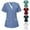 White-08, variant on Mittory Women Medical Scrub Shirts Scrubs Top V-Neck Workwear Professionals Nurse T Shirt Top