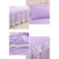 thumbnail image 4 of Billuyoard de cama de princesas elegante, duradera y hermosa para cualquier lugar, de cama con volantes de encaje, única Juegos de cama púrpura, 4 of 6