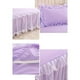 thumbnail image 2 of Injueey de cama de princesas elegante, duradera y hermosa para cualquier lugar, de cama con volantes de encaje, única Juegos de cama púrpura, 2 of 6