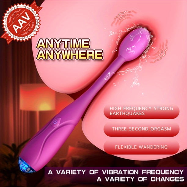1pc IPX7 Waterproof G-Spot Vibrator for Clitoris, Nipples, and Vagina - Finger Shaped Massager with Luminous Tail for Adult Female Sex Toys