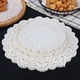 thumbnail image 2 of Xiao Hua 300 hojas de papel absorbente de aceite para frituras, desechables, de 6,49 pulgadas, con encaje blanco, para hornear bocadillos, pizzas y postres (blanco), 2 of 5