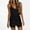 1573#Black, variant on Rompers for Women Solid Sleeveless Cami Tie Waist Casual Summer Jumpsuit with Pockets