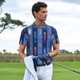 thumbnail image 3 of Sikiie Cute Fish Print Men's Short-sleeved POLO Shirts, Button-down Shirts and T-shirts are Suitable for Vacation, Leisure and Business-Small, 3 of 6