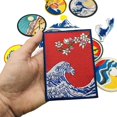 thumbnail image 5 of Parche termoadhesivo, 12 piezas de parche termoadhesivo con diseño de olas del atardecer o parche para coser en ropa, camisetas, vaqueros, chaquetas, 5 of 5
