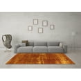 thumbnail image 3 of Ahgly Company Indoor Round Oriental Yellow Industrial Area Rugs, 5' Round, 3 of 4