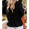 thumbnail image 4 of Cárdigan de encaje de manga corta con cuello en V para mujer de verano, camisetas sueltas Fridja  hkj2325, 4 of 8