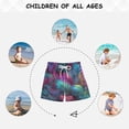 thumbnail image 6 of Kids' Beach Pants Comfortable Swim Trunks Vibrant and Shimmering Jungle Shorts for Pool Vacation and Lounge Wear 2T, 6 of 8