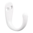 thumbnail image 2 of Liberty B59103Z-W-C Single Prong Robe Hook - White - 1 Pack, 2 of 3