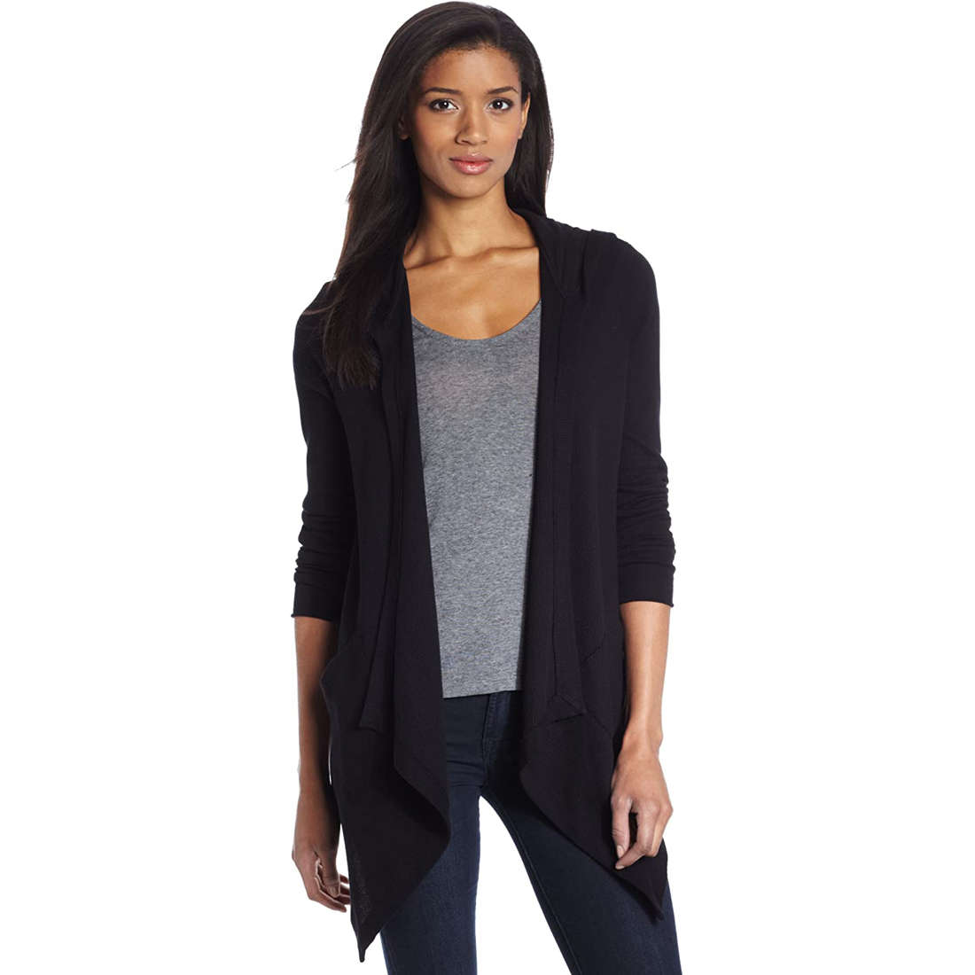 Splendid Thermal Hooded Cardigan 