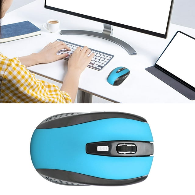 Mini Souris 2.4GHz 6 Boutons 3 DPI Réglable Texture Mate, Grand Compatibilité pour XP, Vista, 2000 Serveur & OS X