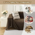 thumbnail image 3 of Dark Couch Covers for Sectional Sofa Couch Cover L Shape Couch Covers for Dogs Washable Couch Cover Banket Modern Sofa Slipcovers Super Soft Sofa Towel for Kids Pets ” x ”, 3 of 9