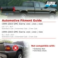 thumbnail image 4 of CPW Compatible With 1999-2006 Chevrolet Silverado And 1999-2003 GMC Sierra Tail Lights Pair Set Video Show Black/Smoke, 4 of 6