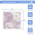 thumbnail image 3 of Coolnut Marble Texture Purple Wash Cloths 4 Pack - 12 x 12 Inch Super Soft Washcloths for Your Face and Body - 100% Cotton Highly Absorbent Baby Face Towel Washcloth Gift, 3 of 7