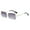 Gray, variant on Square Rimless Sunglasses Tinted Lens Retro Summer Party Rave Shades Glasses - Gray