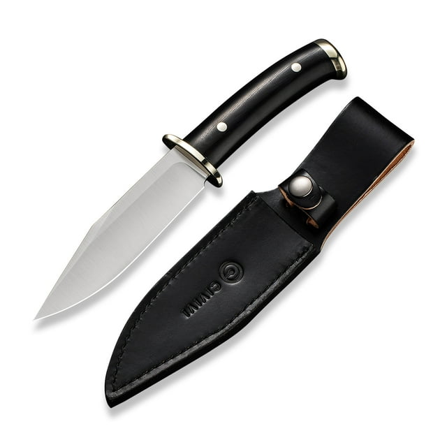 CIVIVI Teton Tickler Fixed Blade C20072-1 Knife D2 Stainless Steel & Black G10 Cuchillo