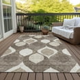 thumbnail image 6 of Addison Rugs Chantille Indoor/Outdoor Transitional Mid-century Modern Taupe Washable Rectangle Rug, 3' x 5', 6 of 6