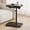 Black, variant on TV Tray Table, Adjustable Height, Flip-Top, Snack Side Table with 360° Swivel and 180° Tilt, C Shaped End Table for Couch, Sofa, Bed, Recliner, Black