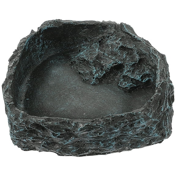 HOKARUA Reptile Water Dish Food Bowl Worm Feeder Reptile Dish Feed Feeding Water Bowl for Gecko