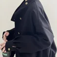 thumbnail image 2 of -Chaqueta corta Vintage para mujer, moda Coreana de dinero antiguo, informal de gran tamaño, ropa de calle elegante, estética, Otoño, 2023, 2 of 5