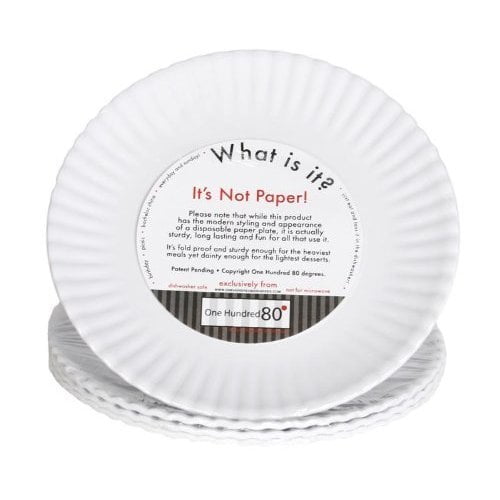 "What Is It?" Reusable White Appetizer or Dessert Plate, 6 Inch