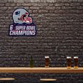 thumbnail image 2 of Patriots 6 Time Super Bowl Champs Shape-Cut Pennant, 2 of 8