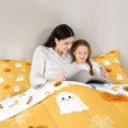 thumbnail image 5 of Manfei Funny Pumpkin Lantern 7 Pieces Full Size Bedding Sets,Boo Ghost Halloween Full Size Bed in a Bag,Halloween Reversible, 5 of 7