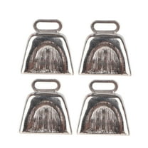 PBPBOX Silver Cowbells Noisemaker with Handle for Cheering Events Weddings and More 8PC Set