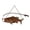 Copper, Green, variant on Zeckos Largemouth Bass Metal Wall Hanging, 15 in Rustic Copper Fish Decor