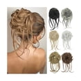 thumbnail image 2 of Chignon en Désordre Pièce Chouchou Long Extension Queue de Cheval Ondulée Postiches Chignon Bandeau, 2 of 2