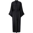 thumbnail image 1 of Women's Long Silk Robe Satin Kimono Lightweight Bathrobe for Bridesmaids, 1 of 6
