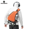 thumbnail image 3 of ROCKBROS Sling Backpack Outdoor Cycling Bow/Arrow Crossbody Bag Single Shoulder Straos 11.5L Capacity Lightweight Water-repellent Comfort Bags, 3 of 15
