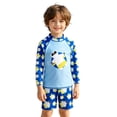 thumbnail image 4 of Byoo Toddler Boy Polar Bear Print Swimsuit Two Piece Quick Dry Swim Rash Guard for Kids,White, 4 of 4