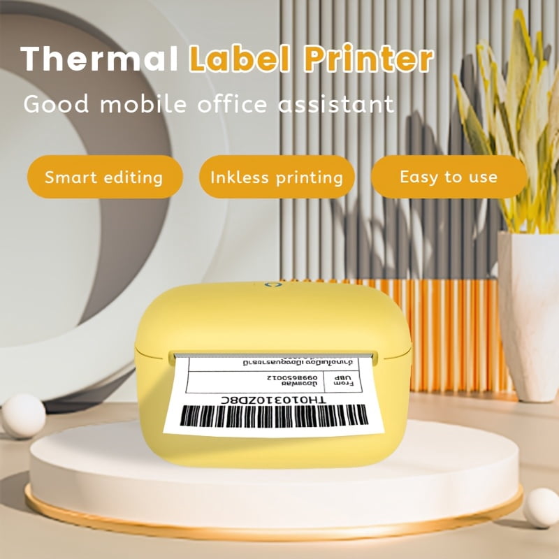 Thermal Label Sold Separately, Wireless Thermal Label Printer, with 1 Free Roll Tape, Portable Label Printer for Organization And Storage, Office, Home, School, for Barcode, Clothing, Jewelry, Retail