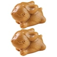 thumbnail image 1 of MasteelfCA 2pcs Wood Rabbit Charm Rabbit Hanging Ornament DIY Key Charm Wood Rabbit Craft, 1 of 8