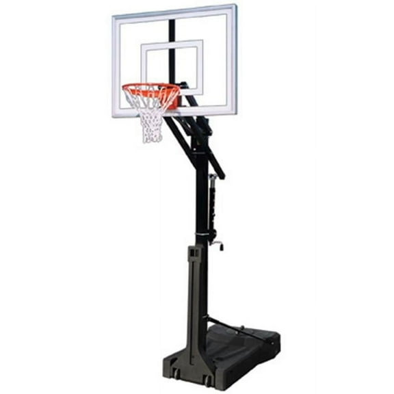 OmniJam II Steel-Acrylic-HDPE Portable Basketball System, Black