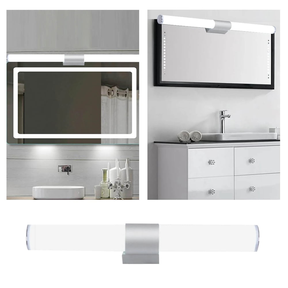 Modern LED Wall Vanity Light Mirror for Bathroom Bedroom Waterproof Makeup Front Light Lamp Indoor Wall Mounted LED Lighting Fixture with Daylight Color Temperature 5600‑6400K
