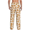 thumbnail image 3 of Goofa Christmas Elements Printed Soft Pajama Pants for Men, Wide Leg Comfy Casual Lounge Yoga Pants-Small, 3 of 9
