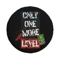 thumbnail image 2 of DouZhe Waterproof Spare Tire Cover, Game Motto Game Console Sticker Prints Adjustable Wheel Covers Fit for Jeep Trailer RV SUV Car, 14 inch, 2 of 7