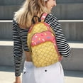 thumbnail image 6 of Sigee Pink Ice Cream for Canvas Large Capacity Laptop Backpack for Men and Women, Travel Backpack, 6 of 8