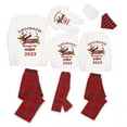 thumbnail image 1 of Pijamas familiares a juego de Navidad, conjunto de pijamas de Dachshund a través de la nieve, gris, 2023, 1 of 4