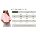 thumbnail image 4 of Women Half Sleeve Cropped T-Shirts Drop Shoulder Round Neck Crop Tops Casual Summer Solid Color Basic Tees, 4 of 8